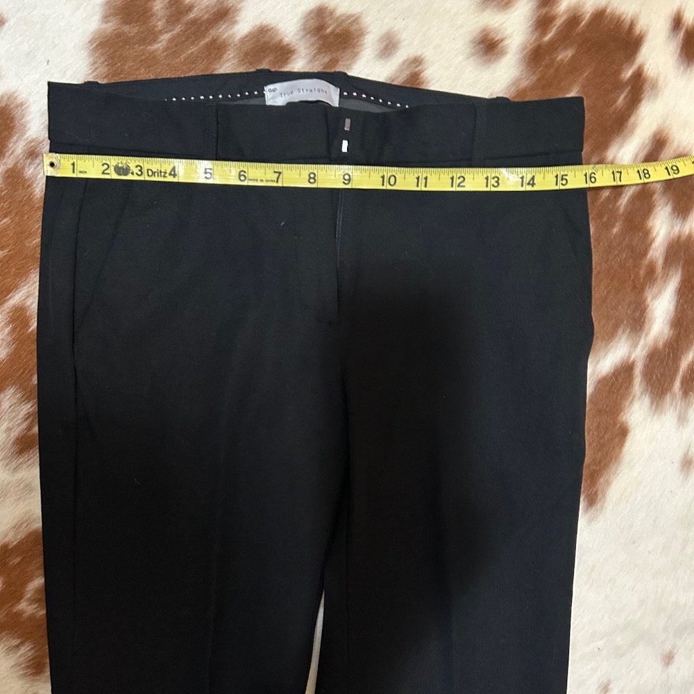 Gap True Straight Black Two Way Stretch Size 2 Pant